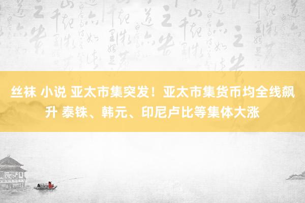 丝袜 小说 亚太市集突发！亚太市集货币均全线飙升 泰铢、韩元、印尼卢比等集体大涨