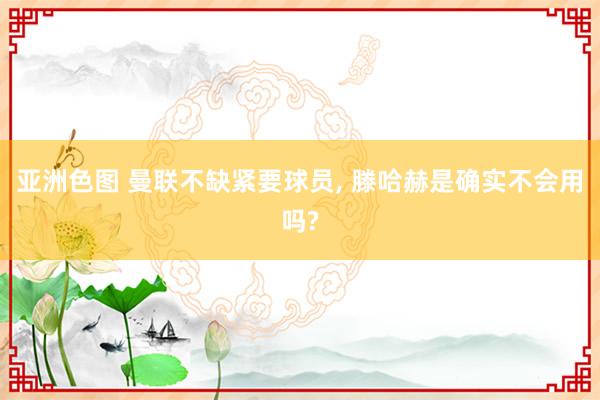 亚洲色图 曼联不缺紧要球员, 滕哈赫是确实不会用吗?