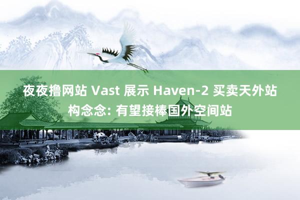 夜夜撸网站 Vast 展示 Haven-2 买卖天外站构念念: 有望接棒国外空间站