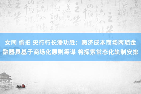 女同 偷拍 央行行长潘功胜：赈济成本商场两项金融器具基于商场化原则筹谋 将探索常态化轨制安排