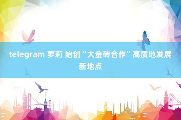 telegram 萝莉 始创“大金砖合作”高质地发展新地点