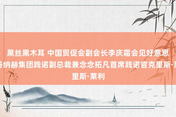 黑丝黑木耳 中国贸促会副会长李庆霜会见好意思国丹纳赫集团践诺副总裁兼念念拓凡首席践诺官克里斯·莱利