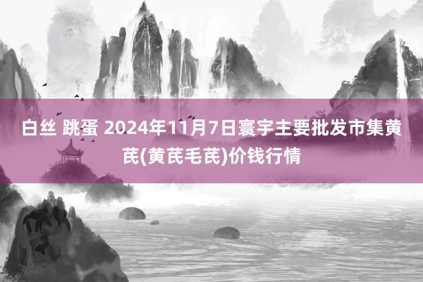 白丝 跳蛋 2024年11月7日寰宇主要批发市集黄芪(黄芪毛芪)价钱行情