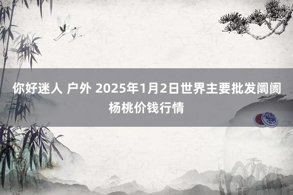 你好迷人 户外 2025年1月2日世界主要批发阛阓杨桃价钱行情